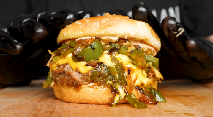 Green Chile Cheeseburger