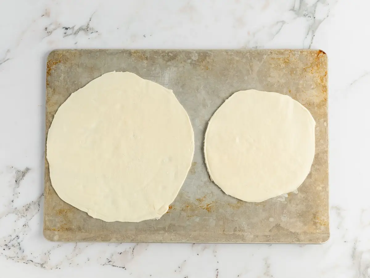Step 4: Take one sheet of puff pastry out of