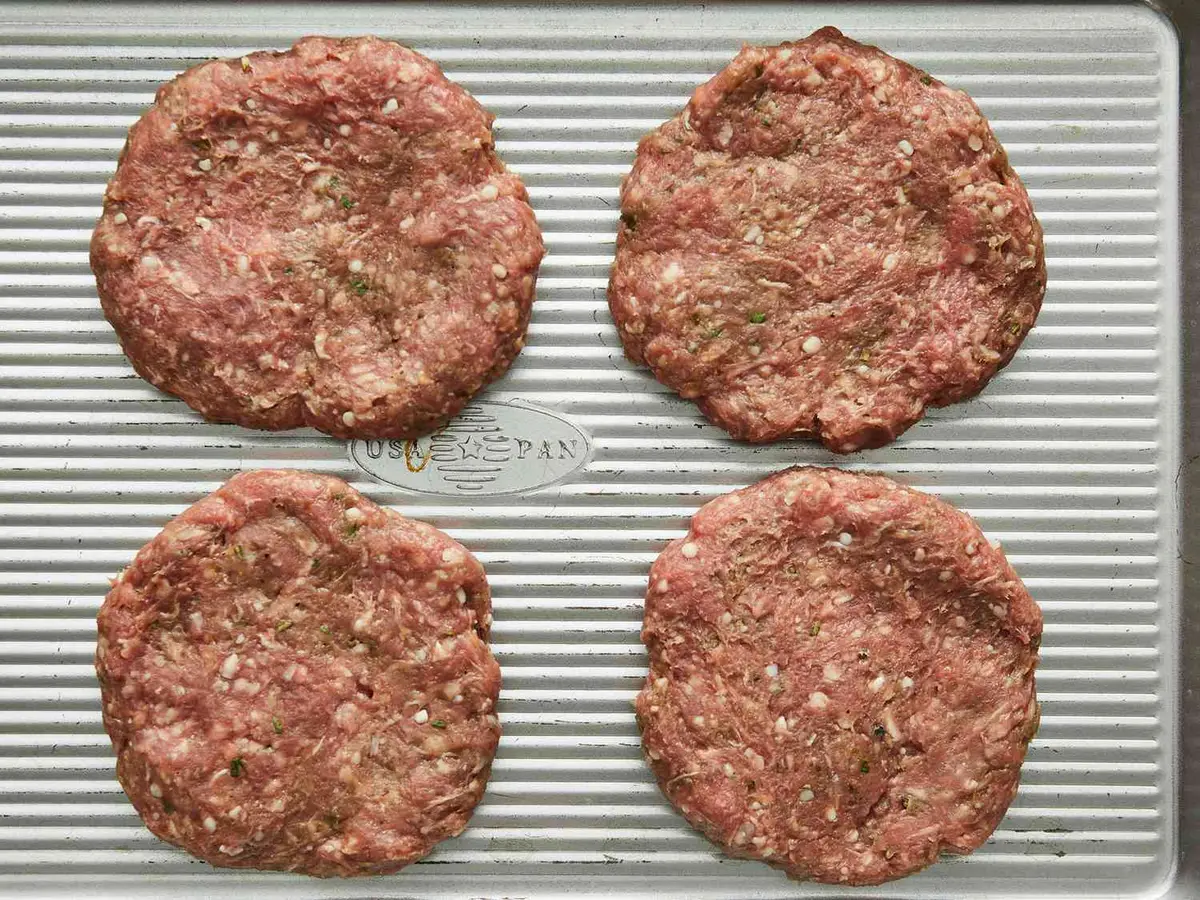Step 3: Divide the mixture into 4 and shape each