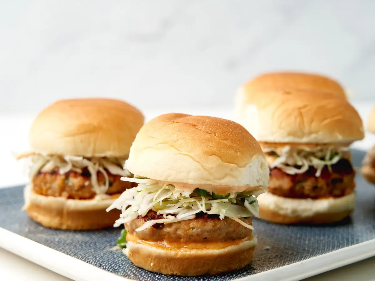 Step 5: Spread mayo on tops and bottoms of slider