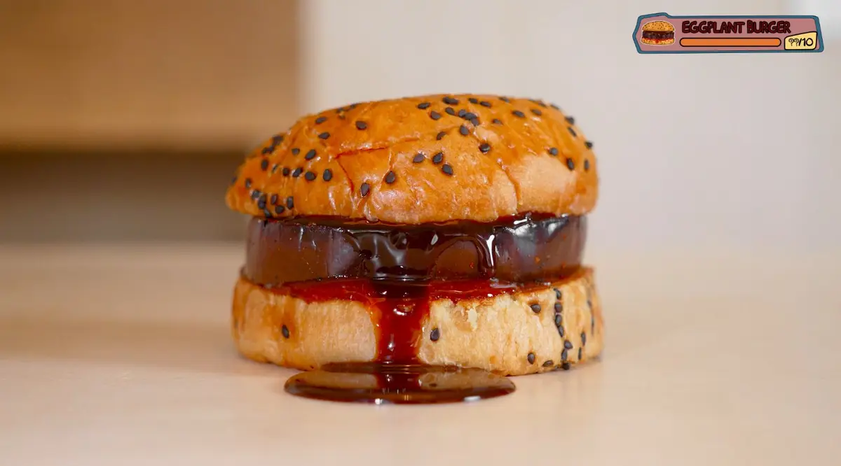 Chocolate Eggplant Burger