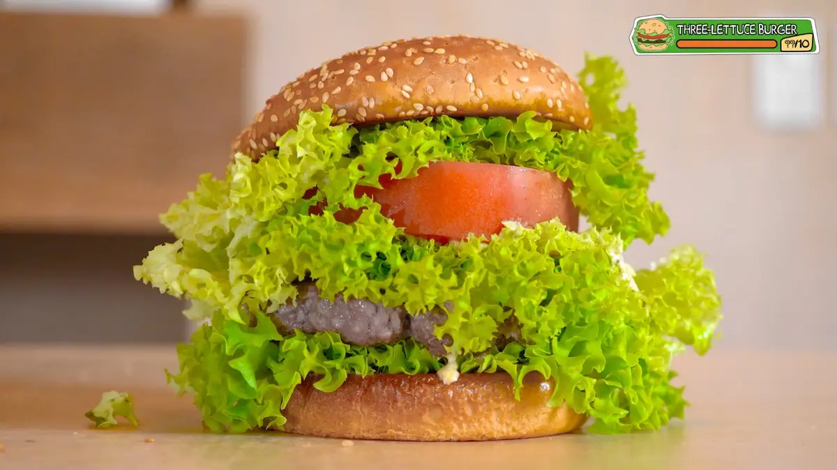 The Three-Lettuce Burger