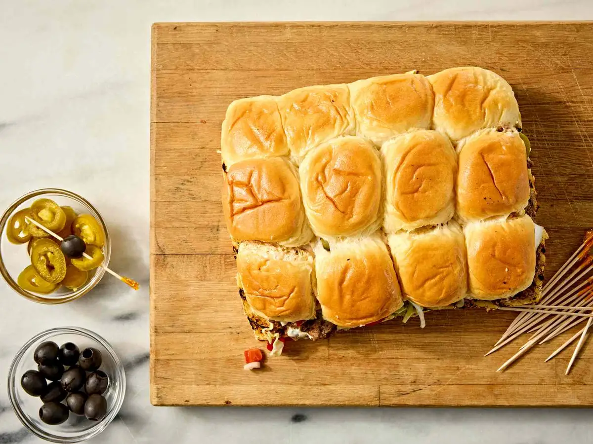 Step 10: Cut into 12 sliders and slice the last
