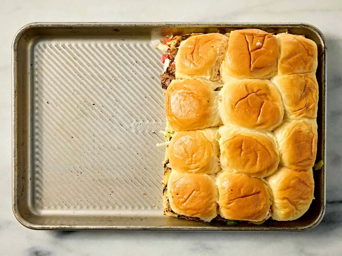 Step 9: Turn the sauced top half over onto the