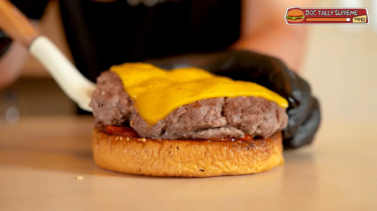 Step 4: Make the patty wider than the bun, because
