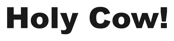 Holy Cow! logo